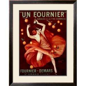 Un Fournier Framed Giclee Poster Print by Leonetto Cappiello, 31x40