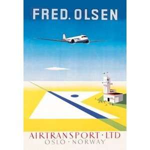 Fred. Olsen Airtransport Ltd. Oslo   Norway   20x30 Gallery Wrapped 