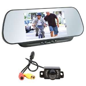  Package Boyo VTM600M Rear View Car Mirror With 6 TFT LCD 