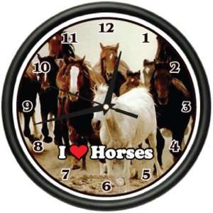   HORSES Wall Clock animal horse lover farmer farm gift 