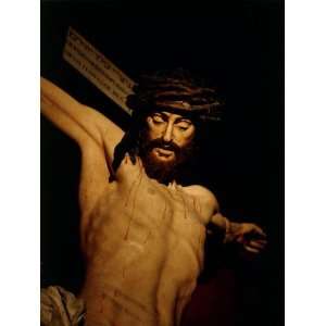 The Merciful Christ, Detail of Head with Crown of Thorns Photographic 