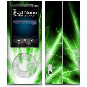  iPod Nano 5G Skin Lightning Green Skin and Screen 