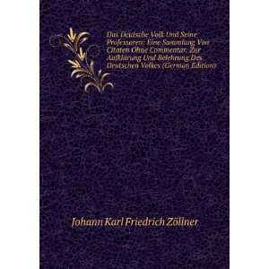   Volkes (German Edition) Johann Karl Friedrich ZÃ¶llner Books