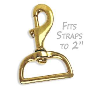  Solid Brass Swivel Snap Hook for Straps fits 2