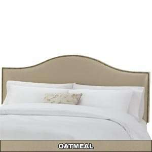 Full Nailbutton Oatmeal Headboard 