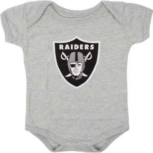 Oakland Raiders Infant Grey Reebok Logo Creeper  Sports 