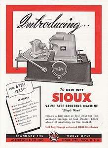 1949 Albertson & Co Sioux City IA Ad No. 622N Sioux Valve Face 