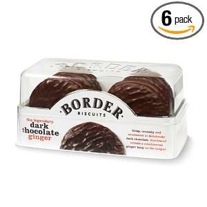 Border Biscuits, Dark Chocolate Gingers, 5.3 Ounce (Pack of 6)  