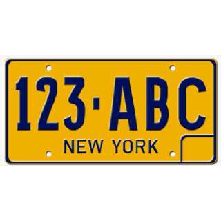 STATE PLATE (OLD FONT)   EMBOSSED WITH YOUR CUSTOM NUMBER   This plate 