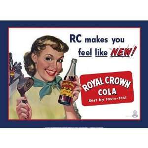   Cola RC Soda Feel Like New Retro Vintage Tin Sign