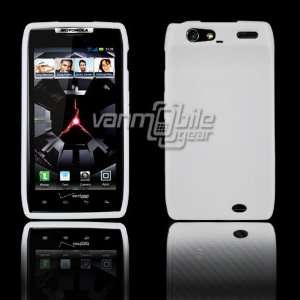 VMG Verizon Motorola Droid RAZR TPU Cell Phone Skin Case Cover   White 