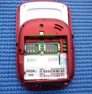 MINI Cell Phone H03 JAVA DUAL SIM Unlocked  RED  