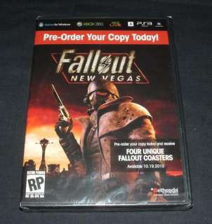 Fallout New Vegas Coasters Pack Sealed   Very RARE 3  