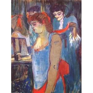   Lautrec   32 x 42 inches   The Tattooed Woman or T