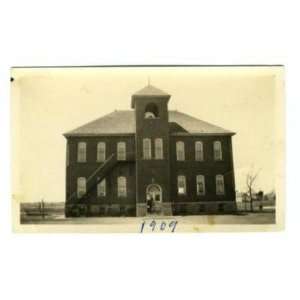   Old School Photograph 1909 Water Pump & Fire Escape 