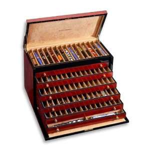  Venlo Triple Burlwood Collection 100 Pen Case   VLPC 100 