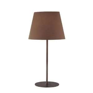 George Kovacs P174 641 Table Lamp Oil Brushed Bronze Brown Fabric 
