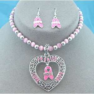   Necklace/Earrings Set ~ Promise/Cure/Hope ~ LAST ONE 