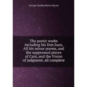   judgment, all complete George Gordon Byron Byron  Books