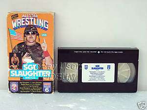AWA All Star Wresting Verne Gagne presents Sgt. Slaughter and Co. VHS 
