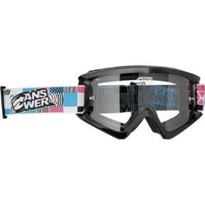  Answer Racing Apex Checkers MX Goggles (Black   08 203 