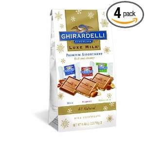Ghirardelli Chocolate Luxe Milk Squares, Premium Assortment, 8.44 