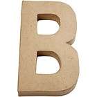 Large 3D Paper Mache Capital Letter B Approx 21.5cm Tall