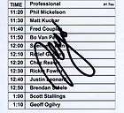 SERGIO GARCIA Hand Signed Autographed Pairings Guide 20