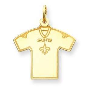  14K New Orleans Saints Med Jersey Saints W/Logo Charm 