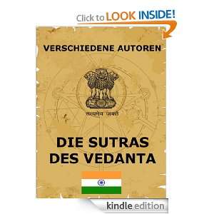 Die Sutras des Vedanta (German Edition) Verschiedene Autoren, Paul 