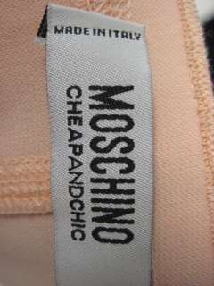 MOSCHINO CHEAP & CHIC Peach Cap Sleeve Dress Size 8  