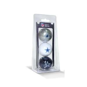  Dallas Cowboys NFL 3 Ball Pack