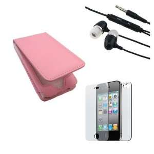   MIC + Pink Leather Case for Apple Iphone 4 / 4G Series Electronics