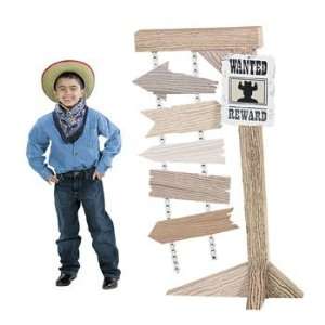  VBS Western Directional Sign   Party Decorations & Stand 