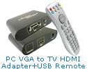 USB 2.0 Multi Display Adapter+DVI to VGA HDMI Converter  