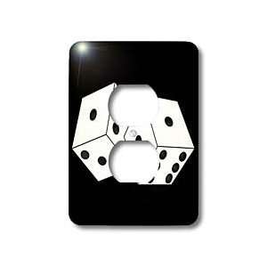  Janna Salak Designs Bunco   Black and White Die   Dice 