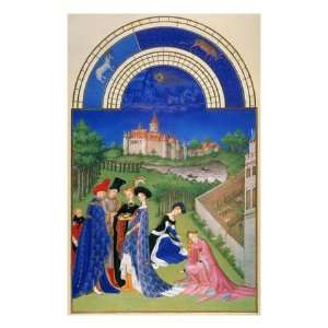  Tres Riches Heures April Premium Giclee Poster Print 