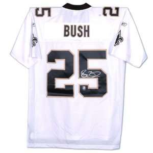  Reggie Bush Autographed Jersey   WHITE/REEBOK EQTG Sports 