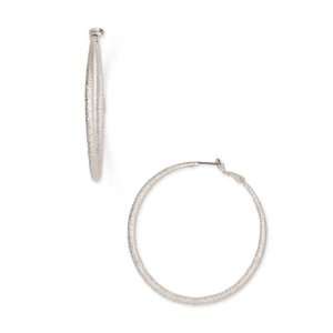   Textured Hoop Earrings Jewelry