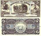 1895 $5 Republic of Hawaii SILVER CERT DEPOSIT Copy