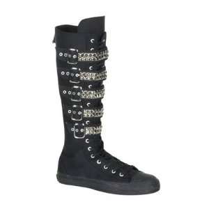    Demonia DEV304/B Mens Deviant 304 Boots in Black Canvas Baby