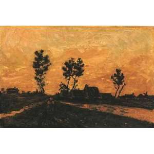  Van Gogh   Landscape at Sunset