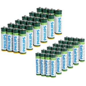 24 Pack of Philips Long Life AA or AAA Batteries  
