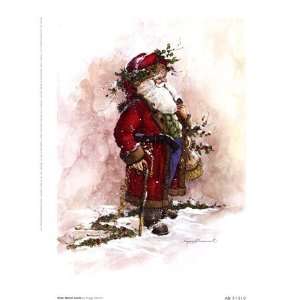 Peggy Abrams Olde World Santa 6x8 Poster Print 