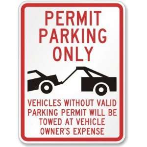  Permit Parking Only Vehicles Without Valid Parking Permit 