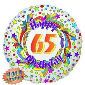 65 1 x 65th Birthday Balloon   Flat Foil Balloon   18 foil  
