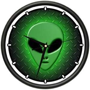 ALIEN Wall Clock area 51 space ship collector outer space planet ufo 