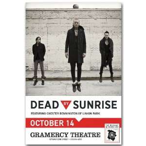  Dead By Sunrise Poster   Concert Flyer   Out of Ashes Tour 