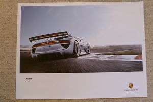 2010 Porsche 918 RSR SUPER CAR Advertising Poster RARE  