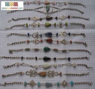 50 Bracelets Semi Precious Stones Wholesale Lot Peru  